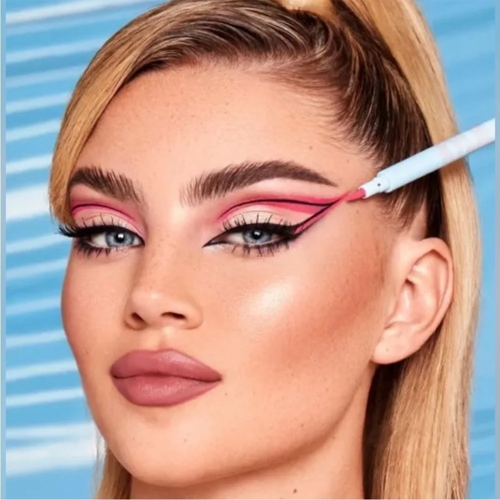 KYLIE COSMETICS STASSIE X KYLIE Liquid Eyeliner Pen Pink 4 EVER Ting Duo Set (2)